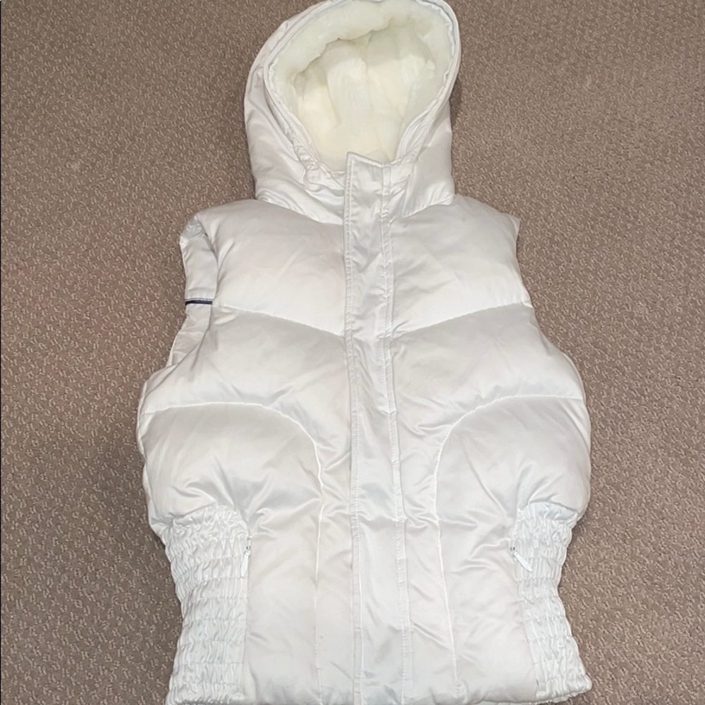White Talula Puffer Vest